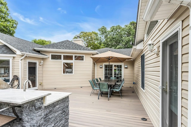 21 Buttonwood Dr, Dix Hills, NY 11746 - deck with outdoor dining space