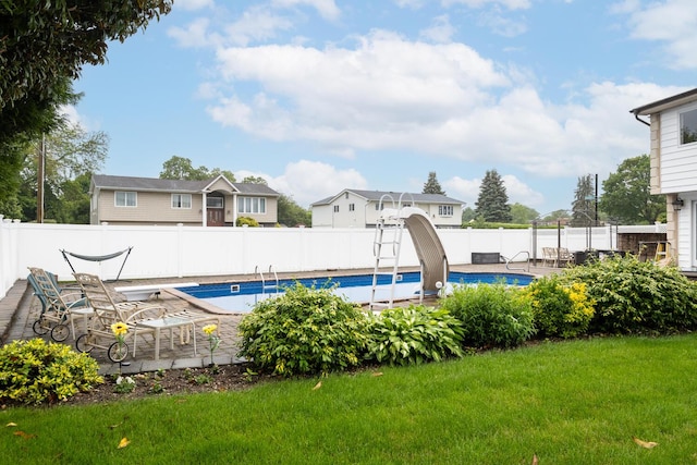 27 Suzanne Ln, Bethpage, NY 11714 - view of swimming pool with a water slide
