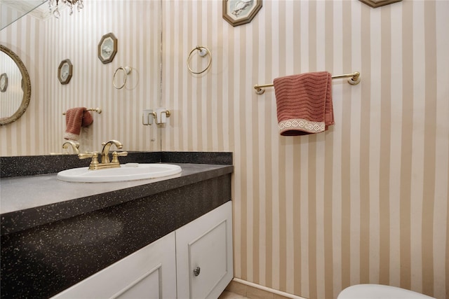 69-14 61st Rd, Middle Village, NY 11379 - half bathroom with vanity and toilet
