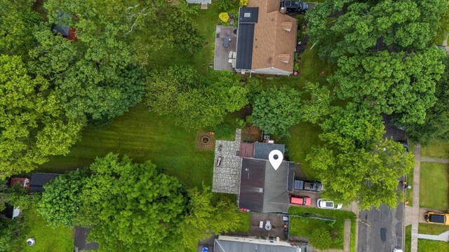 517 Birch St, West Hempstead, NY 11552 - drone / aerial view