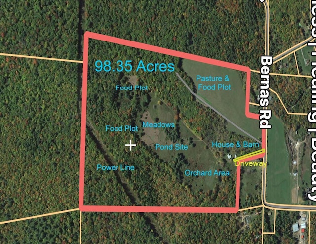342 Bernas Rd, Cochecton, NY 12726 - aerial overview of property's location