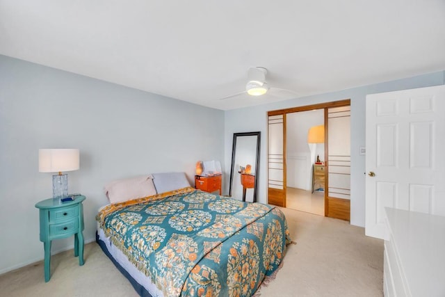 86 Woodbine Dr N, Hicksville, NY 11801 - bedroom with carpet, a closet, and a ceiling fan