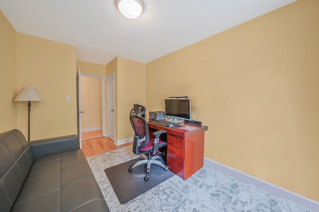 103-26 68th Ave Unit 2E, Forest Hills, NY 11375 - office with baseboards and wood finished floors