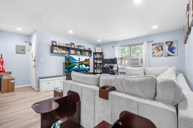 2 Cascade Ter Unit 1D, Yonkers, NY 10703 - living room with a desk, light wood-style floors, and recessed lighting