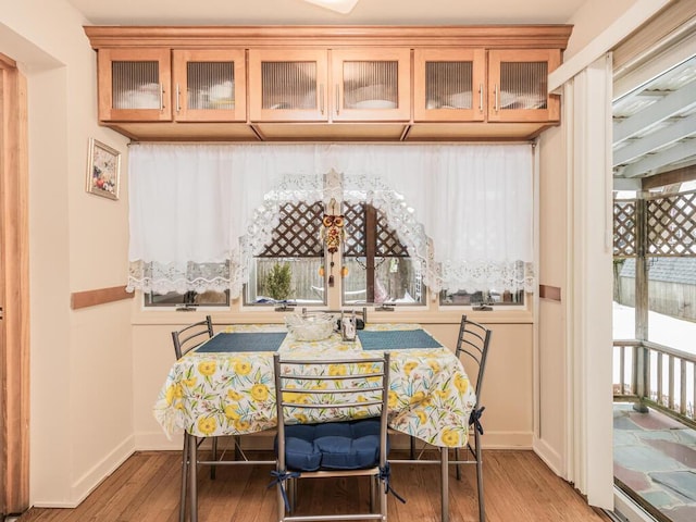 40 Mount Pleasant Rd, Yonkers, NY 10703 - dining space featuring hardwood / wood-style floors and baseboards