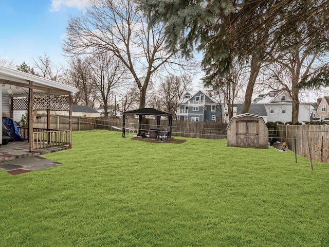 40 Mount Pleasant Rd, Yonkers, NY 10703 - view of yard featuring a gazebo and a residential view