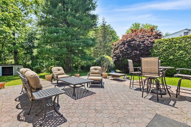 18 Halsey Pl, Valhalla, NY 10595 - view of patio / terrace featuring outdoor lounge area