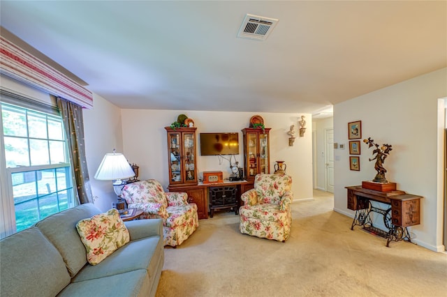 119 Exmore Ct Unit A, Ridge, NY 11961 - living room featuring light colored carpet and baseboards