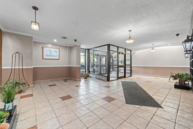 68-20 Selfridge St Unit 2F, Forest Hills, NY 11375 - building lobby featuring crown molding and recessed lighting