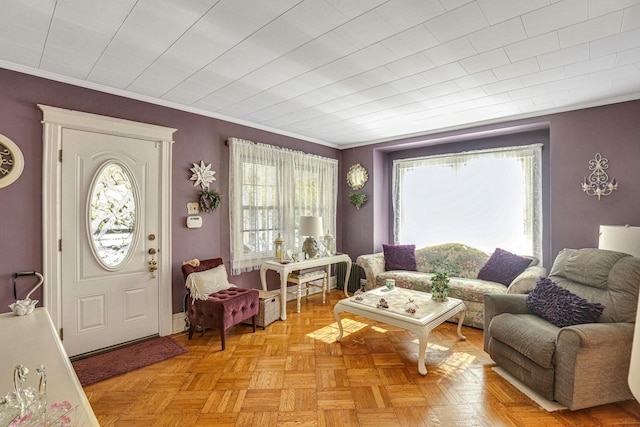 95-01 72nd Ave, Forest Hills, NY 11375 - living area with crown molding and baseboards