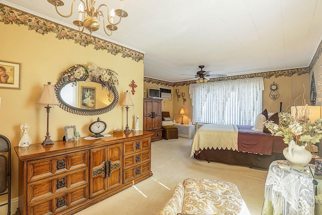 95-01 72nd Ave, Forest Hills, NY 11375 - carpeted bedroom with a chandelier and crown molding