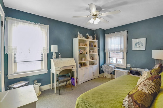 95-01 72nd Ave, Forest Hills, NY 11375 - bedroom featuring carpet flooring and ceiling fan