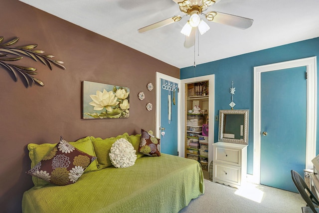 95-01 72nd Ave, Forest Hills, NY 11375 - bedroom with carpet and a ceiling fan