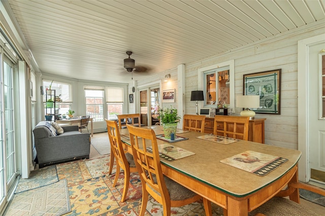 103 Fairfield Ave, Mineola, NY 11501 - sunroom / solarium featuring wood walls