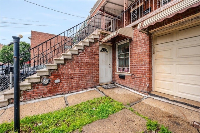 3739 Barnes Ave, Bronx, NY 10467 - entrance to property with brick siding and a garage