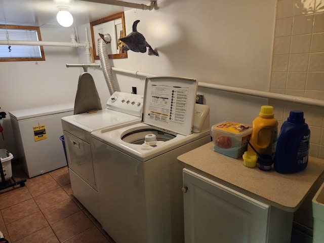 30 Royce Ave, Middletown, NY 10940 - laundry area with independent washer and dryer, cabinet space, and tile patterned flooring
