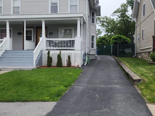 30 Royce Ave, Middletown, NY 10940 - view of front facade featuring covered porch and driveway