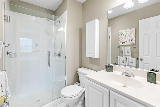 8 Lakeview Ct, Riverhead, NY 11901 - full bath featuring toilet, a shower stall, and vanity