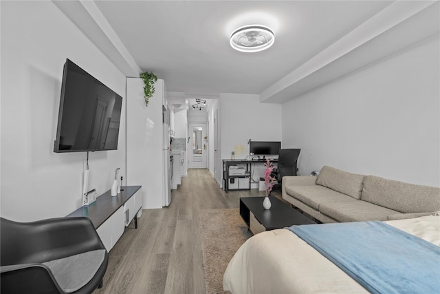 310 Riverside Dr Unit 1509, New York Manhattan, NY 10025 - bedroom featuring light wood-type flooring and an office area