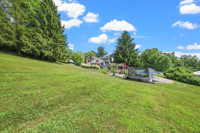 278 Gibson Hill Rd, Chester, NY 10918 - view of green lawn featuring a trampoline