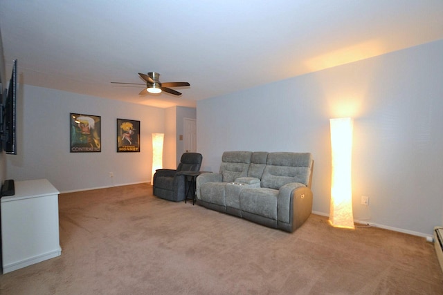 2449 Union Blvd # 39B, Islip, NY 11751 - living room with carpet and a ceiling fan