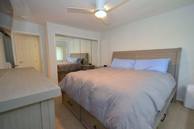 2449 Union Blvd # 39B, Islip, NY 11751 - carpeted bedroom featuring a closet and ceiling fan