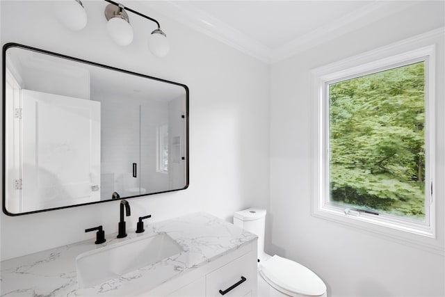 45 Fenimore Rd, New Rochelle, NY 10804 - bathroom with vanity and crown molding