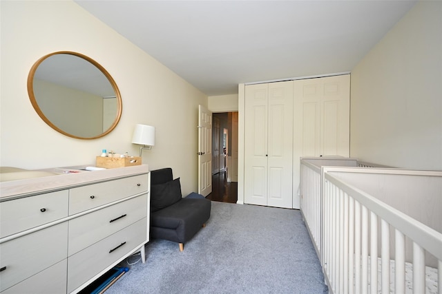206-05 Emily Rd Unit 6U, Bayside, NY 11360 - bedroom with dark carpet and a closet