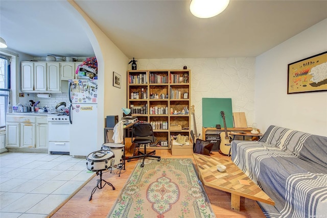 230 S 2nd St, Brooklyn, NY 11211 - office space with arched walkways and light wood finished floors
