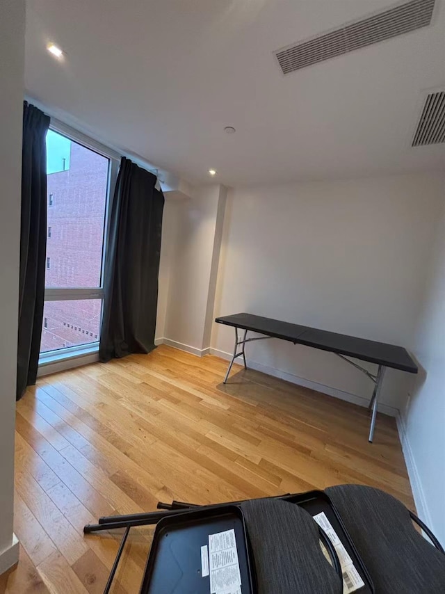 4223 Parsons Blvd Unit 5D, Flushing, NY 11355 - interior space featuring wood finished floors, baseboards, and recessed lighting