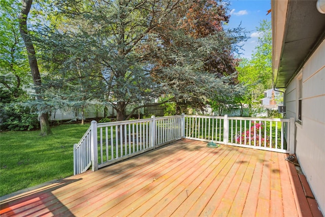 24 Pine St, Lake Grove, NY 11755 - wooden terrace with a yard