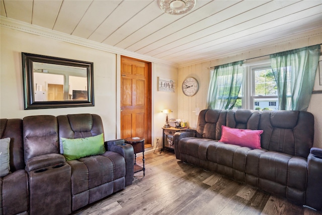 24 Pine St, Lake Grove, NY 11755 - living room with crown molding and wood finished floors