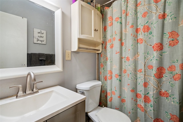 24 Pine St, Lake Grove, NY 11755 - bathroom with toilet, vanity, and a shower with curtain