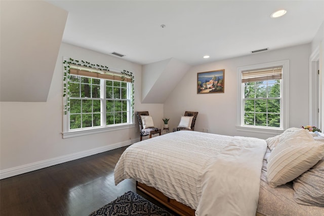19 Rock Hill Ln, Scarsdale, NY 10583 - bedroom with dark wood-style floors, baseboards, and recessed lighting