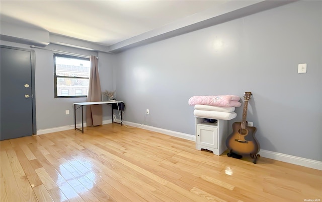 71-24 163rd St Unit 5A, Fresh Meadows, NY 11365 - misc room with light wood-style floors and baseboards