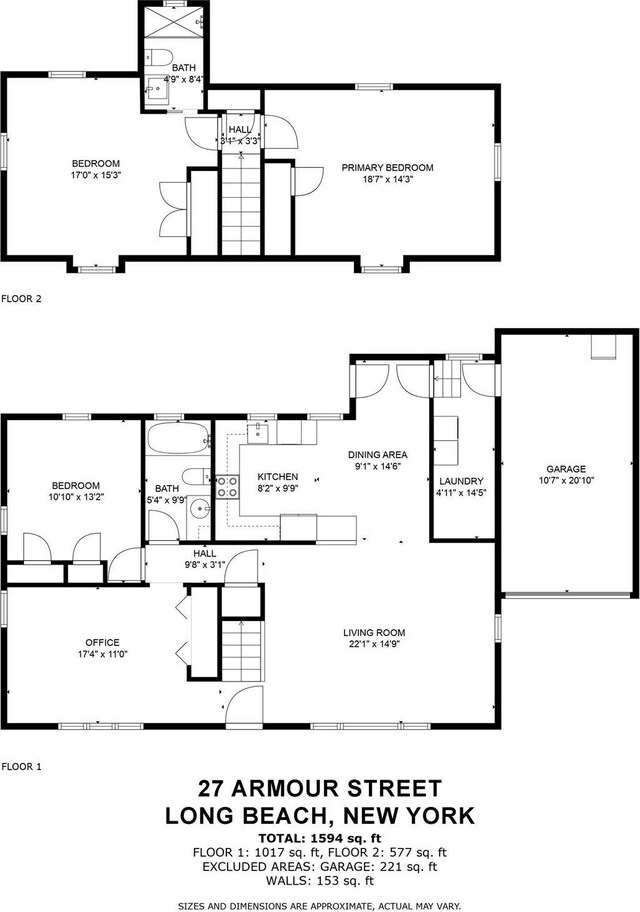 27 Armour St, Long Beach, NY 11561 - home floor plan