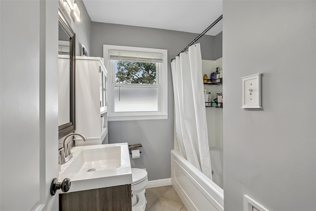26 Richard Ave, Ronkonkoma, NY 11779 - bathroom featuring vanity, tile patterned flooring, and shower / bath combination with curtain