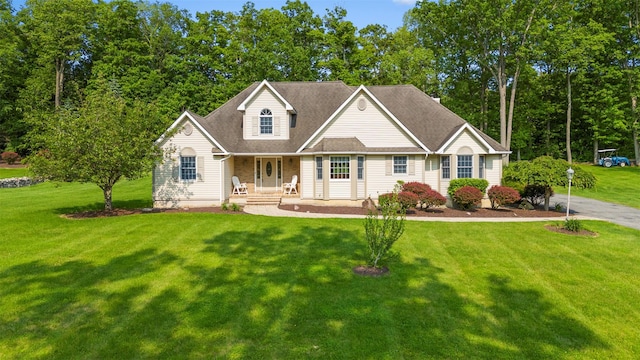 16 Hidden View Dr, Newburgh, NY 12550 - view of front of home with a porch and a front yard