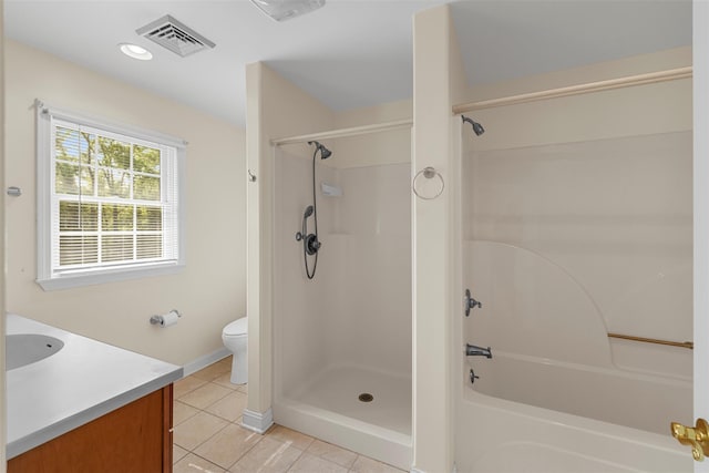 16 Hidden View Dr, Newburgh, NY 12550 - bathroom with vanity, tile patterned floors, toilet, and baseboards