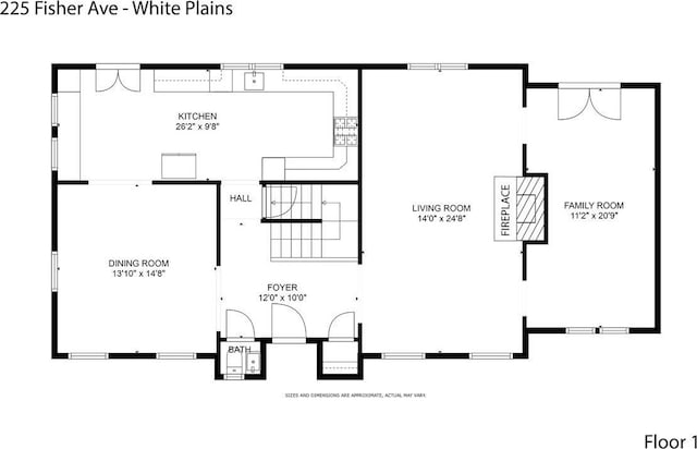 225 Fisher Ave, White Plains, NY 10606 - view of property floor plan