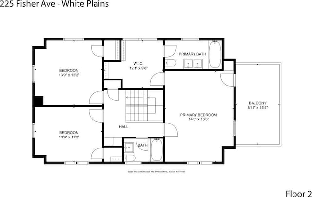 225 Fisher Ave, White Plains, NY 10606 - view of floor plan / room layout