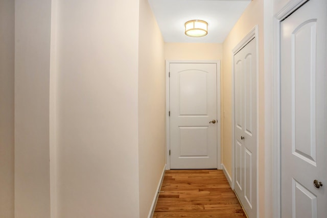 150-31 12th Ave Unit 112, Whitestone, NY 11357 - corridor with light wood-style floors and baseboards