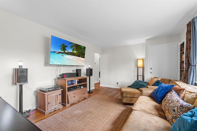 5 Fairview Ave, New Paltz, NY 12561 - living area featuring light wood-type flooring and baseboards