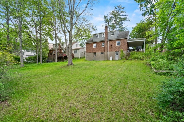 5 Fairview Ave, New Paltz, NY 12561 - view of green lawn featuring a carport