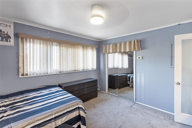 22 Martha St, Freeport, NY 11520 - carpeted bedroom featuring ornamental molding and baseboards