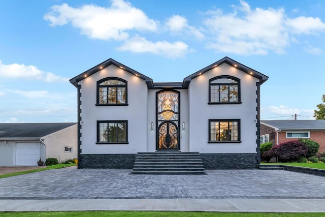 22 Elderberry Ln, Valley Stream, NY 11581 - view of front of property featuring stucco siding