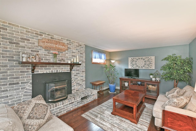 29 Andrew Ln, Levittown, NY 11756 - living area with wood finished floors, baseboards, and baseboard heating