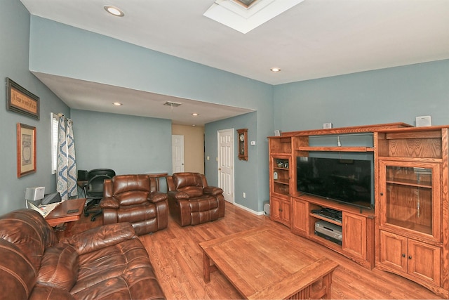 29 Andrew Ln, Levittown, NY 11756 - living room with light wood-style floors, recessed lighting, and baseboards