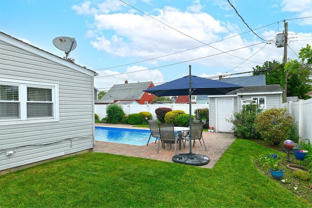 29 Andrew Ln, Levittown, NY 11756 - view of yard with an outbuilding and a patio