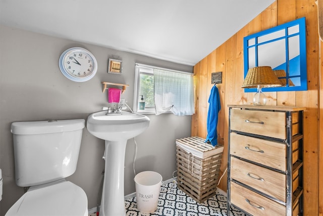 3300 Baker St Unit 20, Mohegan Lake, NY 10547 - bathroom featuring toilet and wooden walls